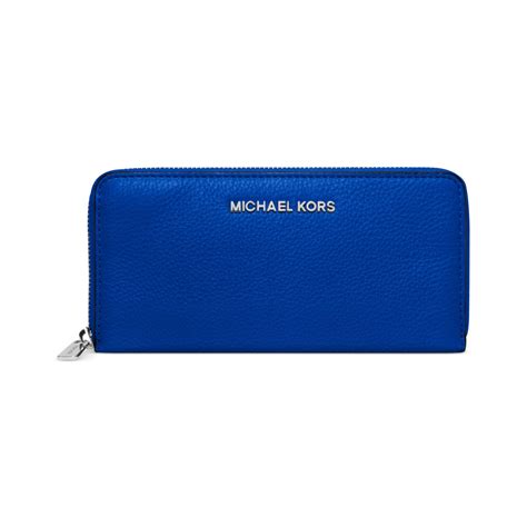 on sale blue michael kors wallet